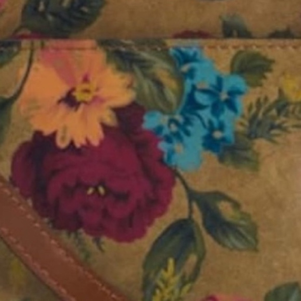 NWT Patricia Nash Vallata Crossbody Bag Vintage Victorian Floral Leather P891419 - Picture 10 of 15